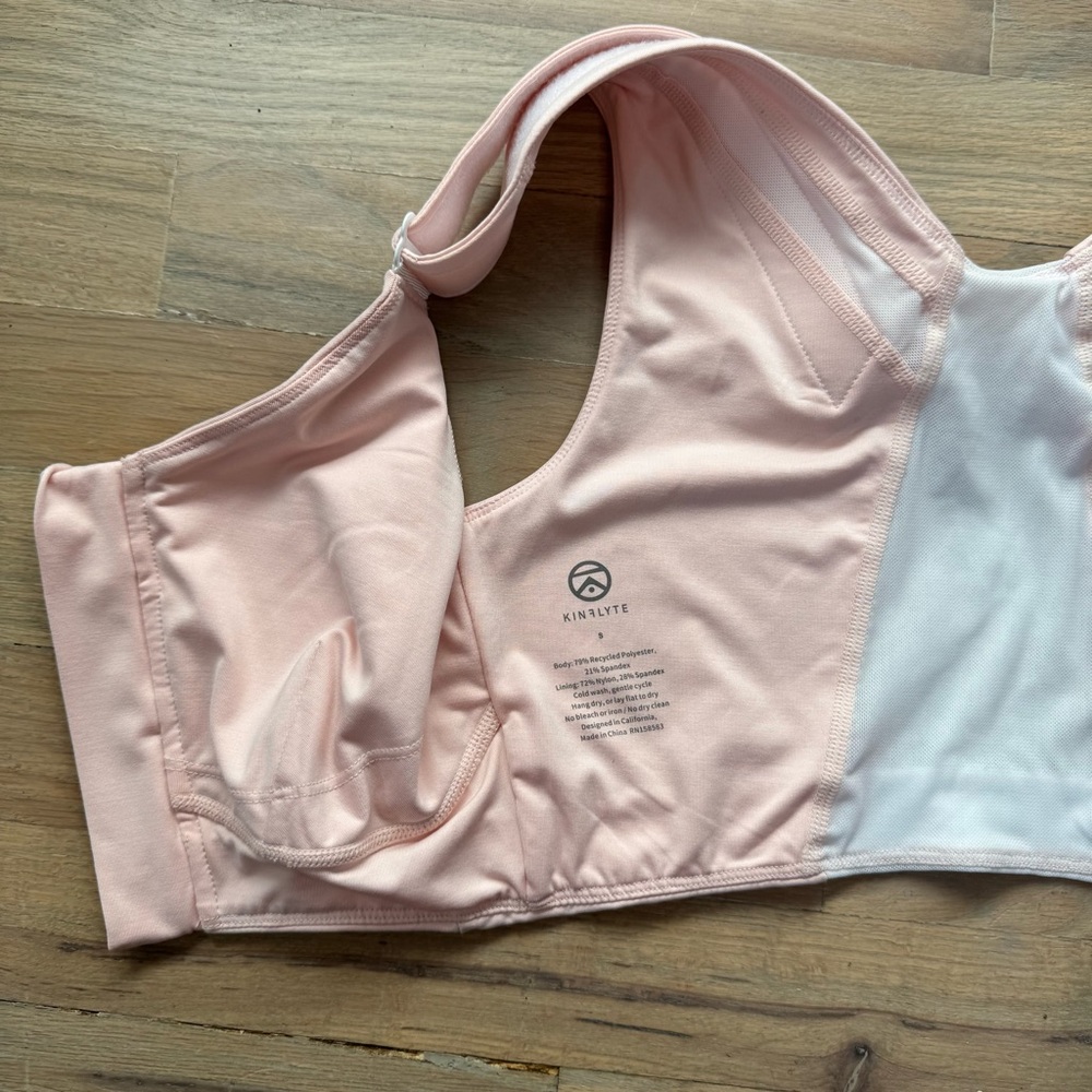 Kinflyte Adjustable Posture Correcting Pink Sports Bra Size S - Picture 4 of 8